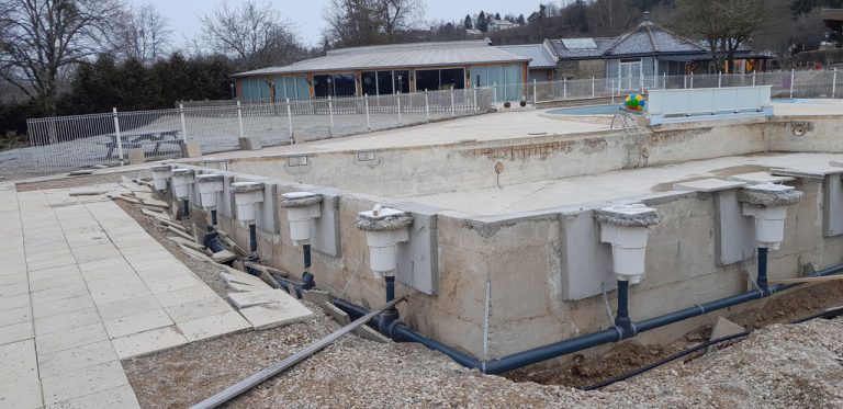 Chantier piscine Ain Géotechnique